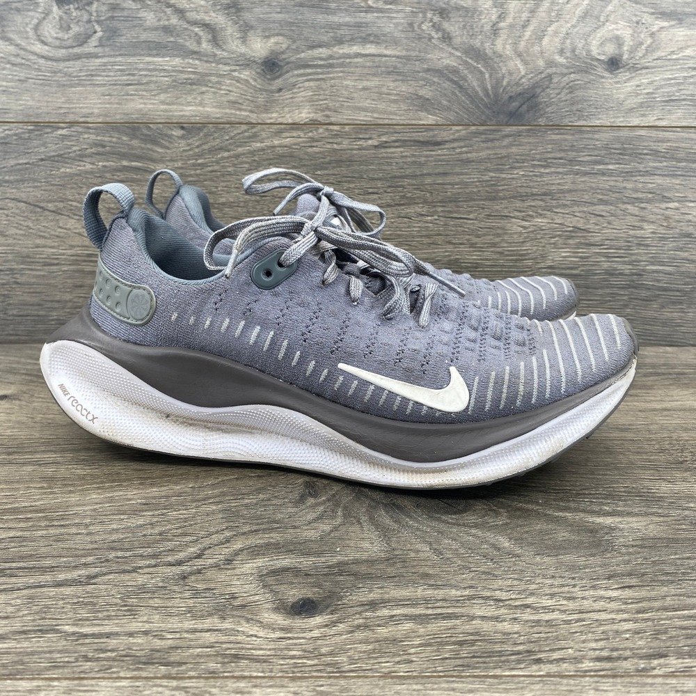 Nike InfinityRN 4 Running Shoes Womens 8 Grey ReactX Flyknit FJ1222-008